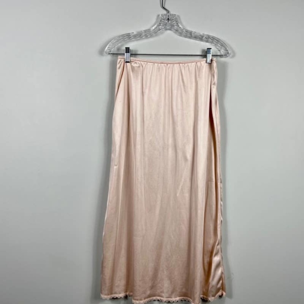 Vintage Adonna Champagne Golden Pink Slip Skirt